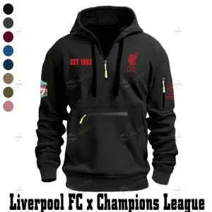 SPECIAL LIMITED EDITION - Champions League x Liverpool F.C. - Half-zip Hoodies - LV1002