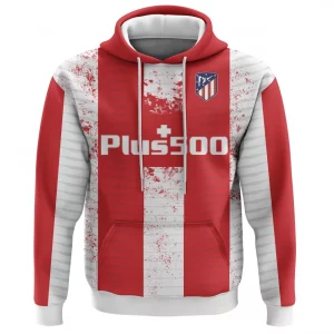 Sudadera con capucha edición limitada de la equipación local del Club Atlético de Madrid ATM2001