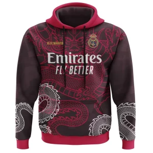 Sudadera roja edición limitada DNA Champions League del Real Madrid Club de Fútbol RE5003