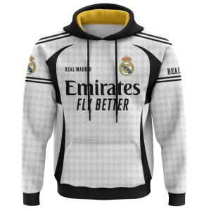Sudadera con capucha edición limitada de la equipación local del Real Madrid Club de Fútbol RE5006